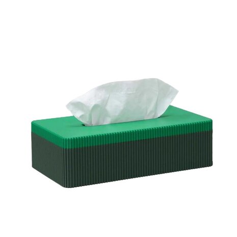 Wavy Wavy - tissuebox - highland green/pearl green