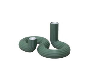 Wavy Wavy - kandelaar double - highland green