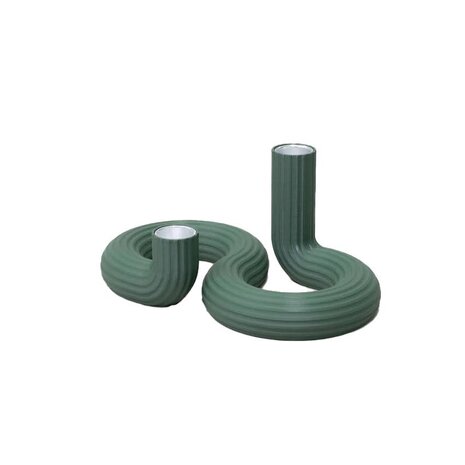 Wavy Wavy - kandelaar double - highland green Wavy Wavy - kandelaar double - highland green