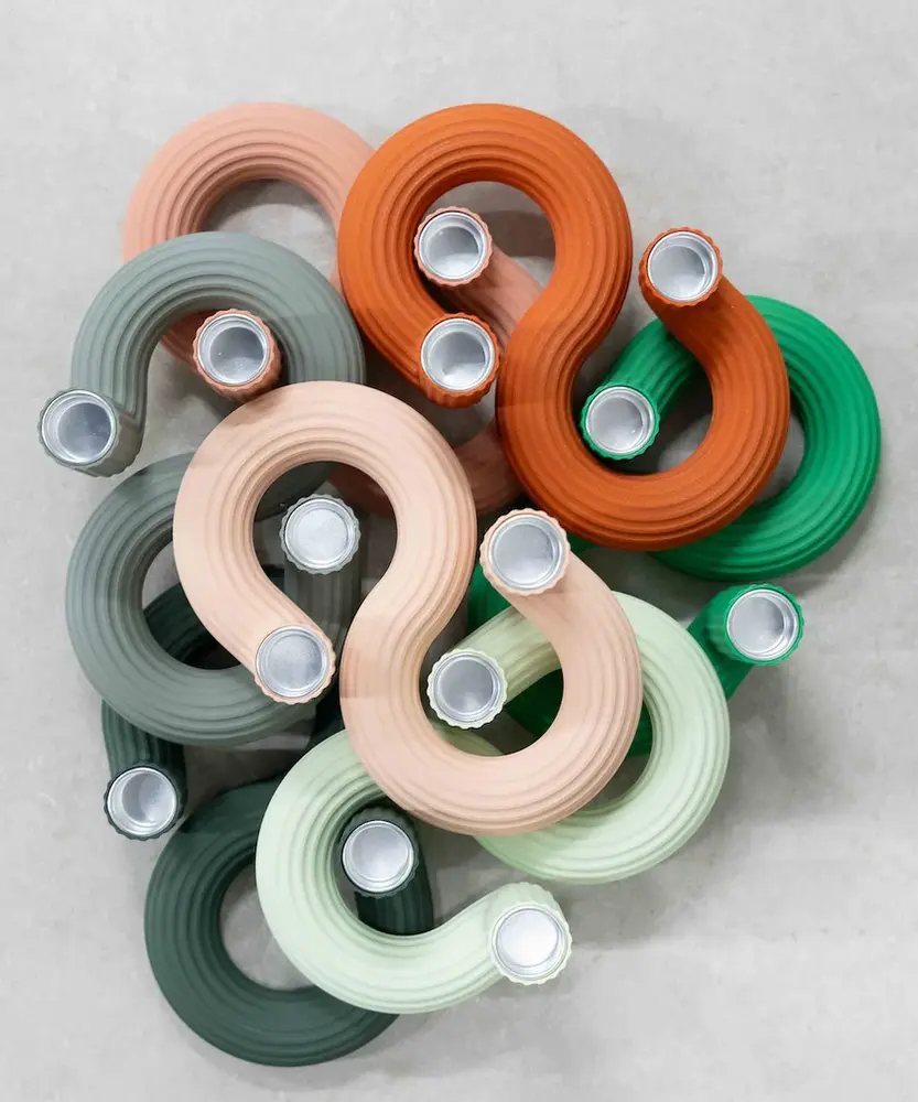 Wavy Wavy - kandelaar double - highland green Wavy Wavy - kandelaar double - highland green