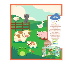 Djeco Djeco - herbruikbare stickers - de boerderij
