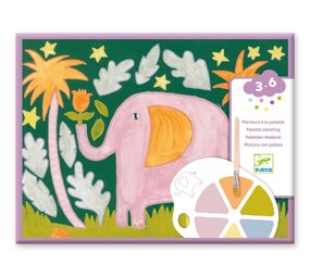 Djeco Djeco - schilderijtjes met pallet - wilde dieren