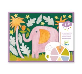 Djeco Djeco - schilderijtjes met pallet - wilde dieren