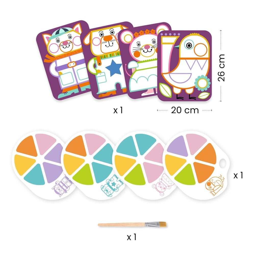 Djeco Djeco - schilderijtjes met pallet - chubby cheeks