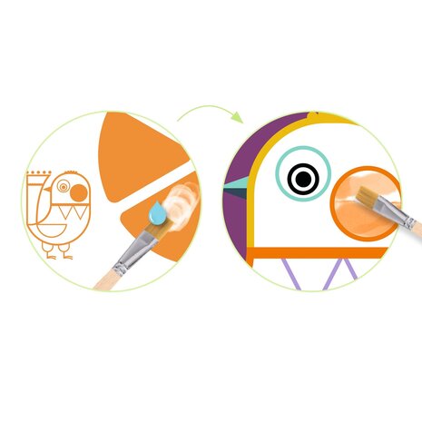 Djeco Djeco - schilderijtjes met pallet - chubby cheeks