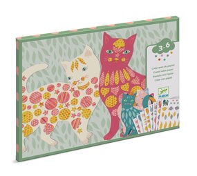 Djeco Djeco - knutselen met papier - poezen van Elodie