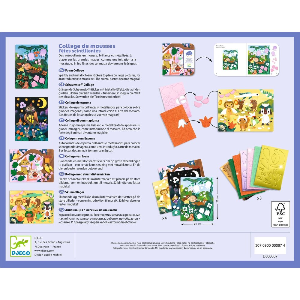 Djeco Djeco - foam collage - sprankelend feest