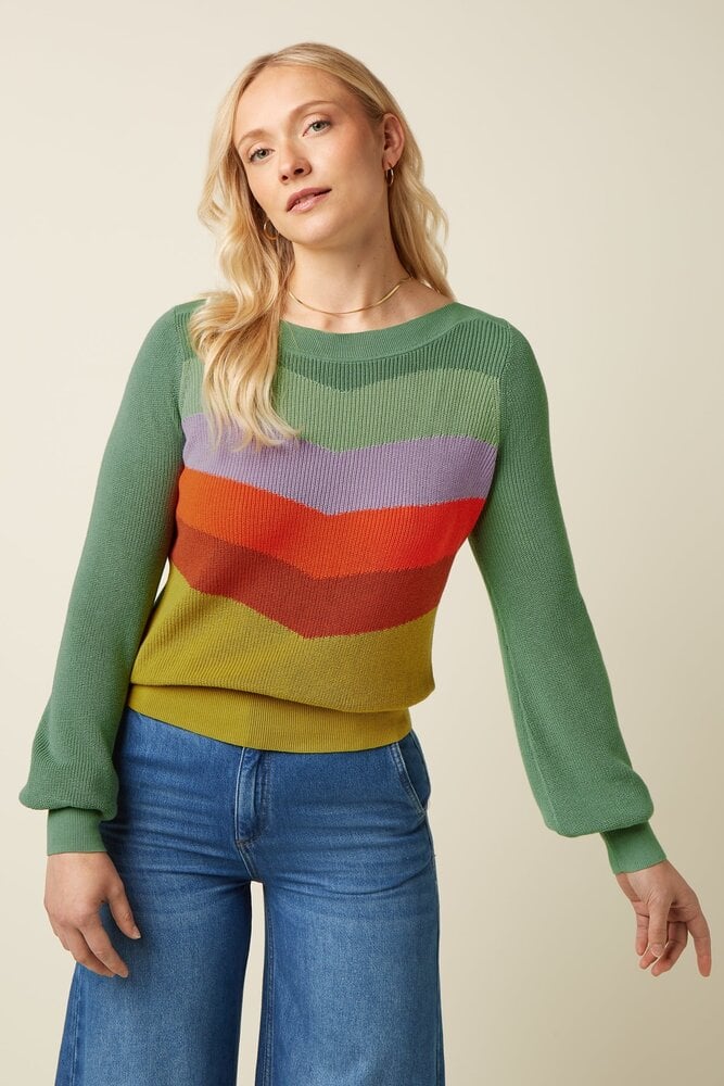 King Louie King Louie - audrey bell top wonder - green envy