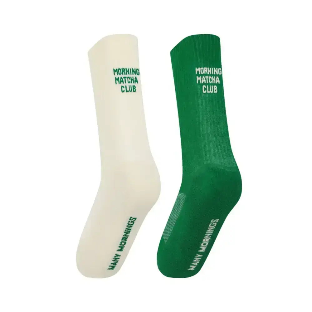 Many mornings Many mornings - sportsokken - matcha club