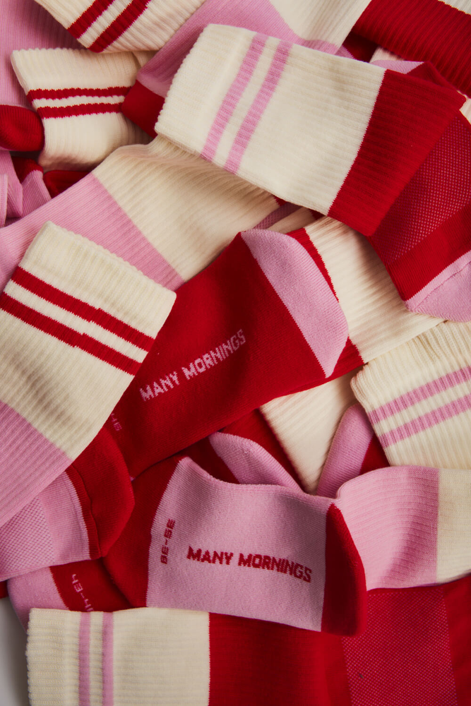 Many mornings Many mornings - sportsokken - red romance
