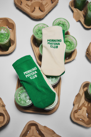 Many mornings Many mornings - sportsokken - matcha club