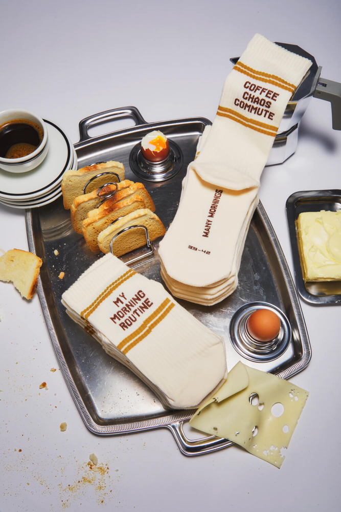 Many mornings Many mornings - sportsokken - rush routine Many mornings Many mornings - sportsokken - rush routine