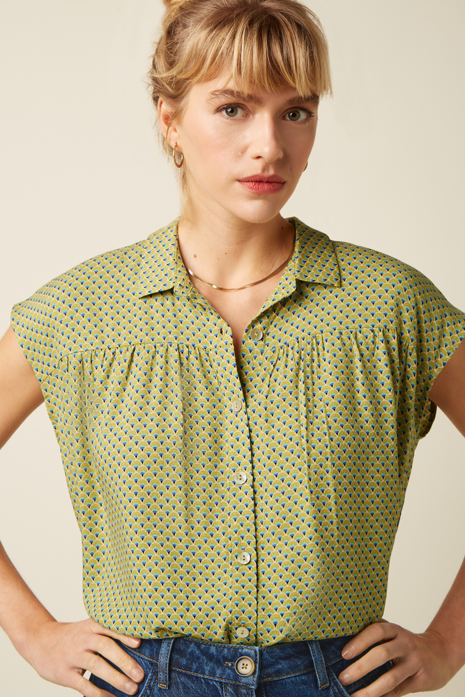 King Louie King Louie - amy blouse dover - spring yellow