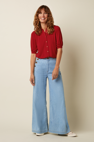 King Louie King Louie - carina blouse tulum - chili red