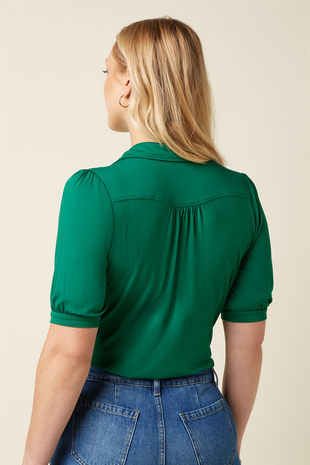 King Louie King Louie - carina blouse viscose light - ultra green