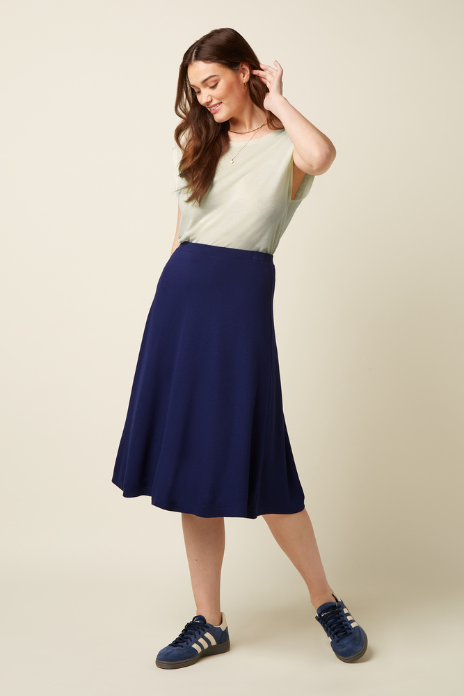 King Louie King Louie - juno skirt milano crepe - beacon blue