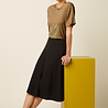 King Louie King Louie - juno skirt milano crepe - black