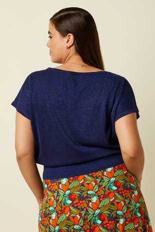 King Louie King Louie - laia knit top lapis - beacon blue