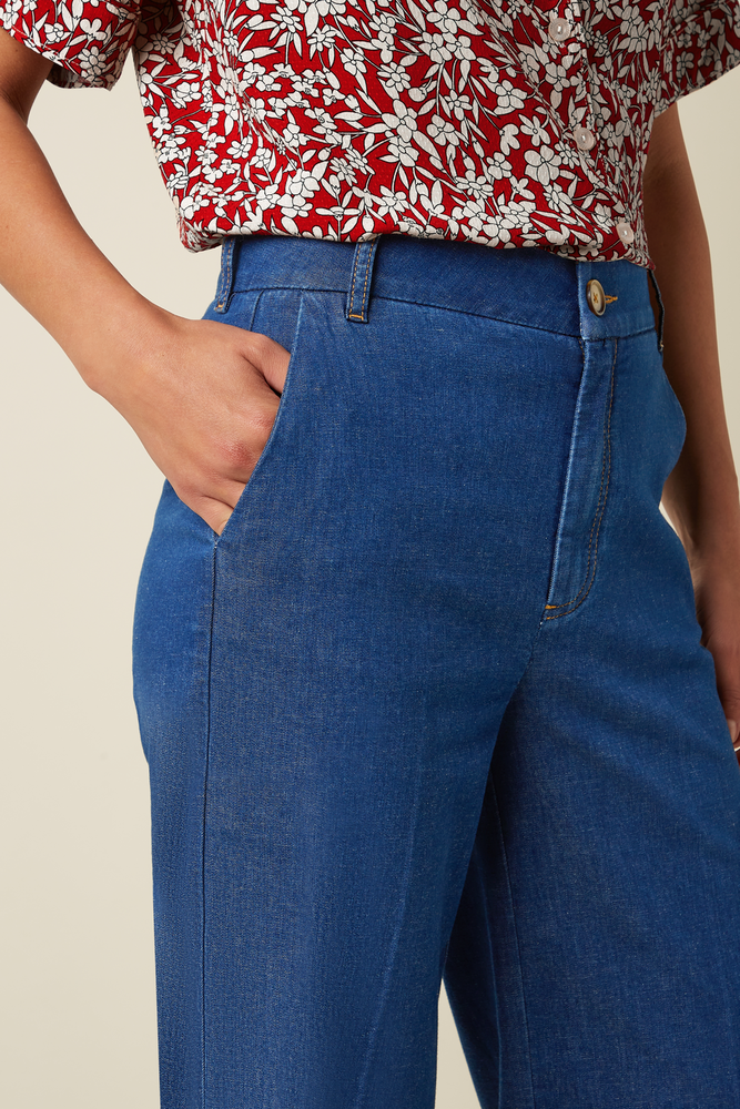 King Louie King Louie - lisa culotte chambray - denim blue King Louie King Louie - lisa culotte chambray - denim blue