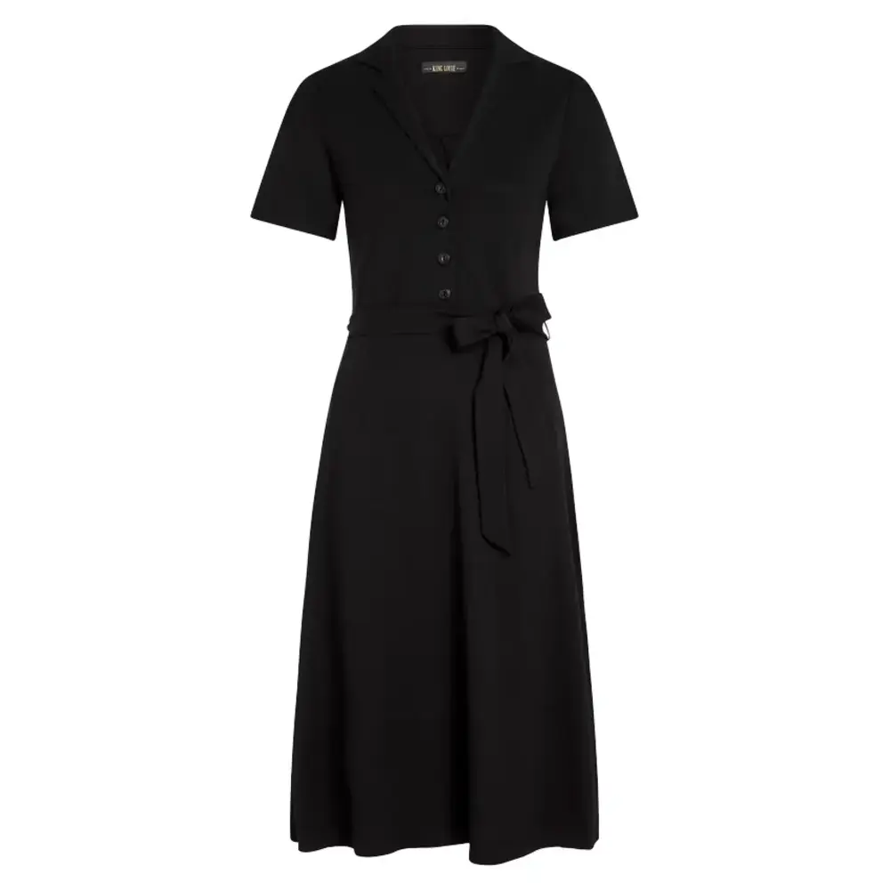 King Louie King Louie - lola dress milano crepe - black