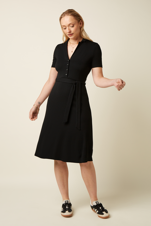 King Louie King Louie - lola dress milano crepe - black