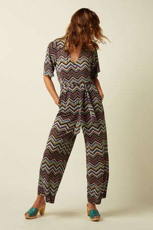King Louie King Louie - zita jumpsuit shio - strong blue