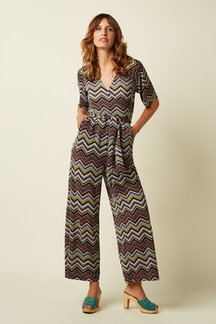King Louie King Louie - zita jumpsuit shio - strong blue