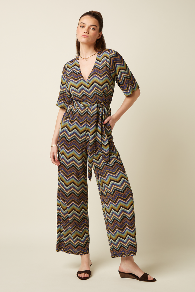 King Louie King Louie - zita jumpsuit shio - strong blue