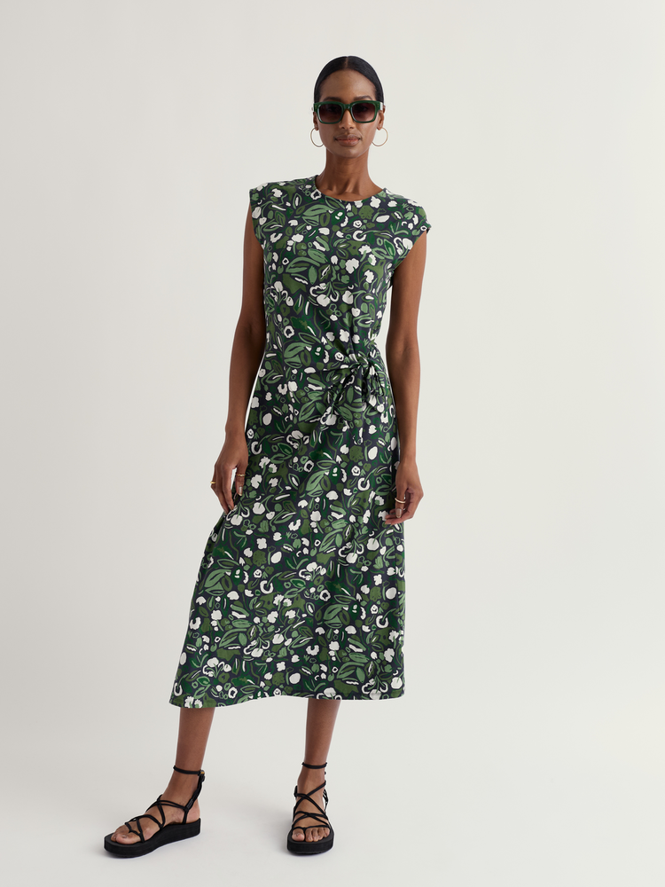 Seasalt Seasalt - fettling dress - garden plants inkwell Seasalt Seasalt - fettling dress - garden plants inkwell