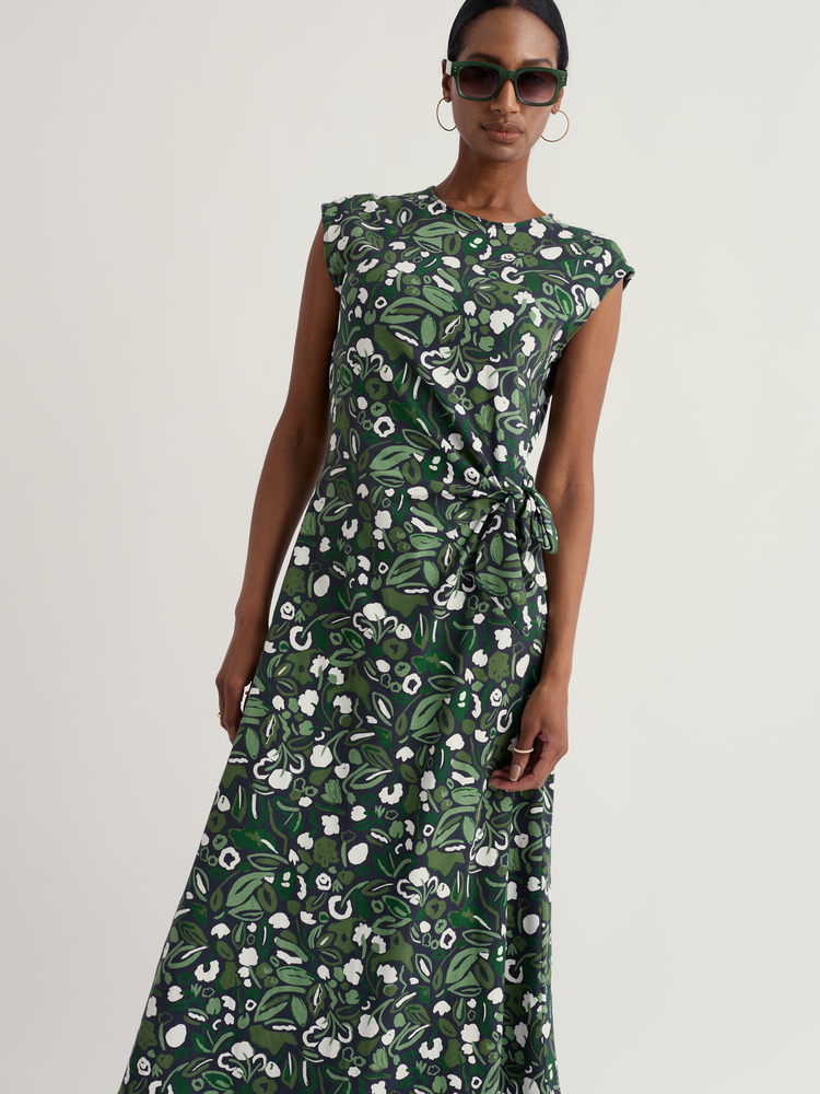 Seasalt Seasalt - fettling dress - garden plants inkwell Seasalt Seasalt - fettling dress - garden plants inkwell