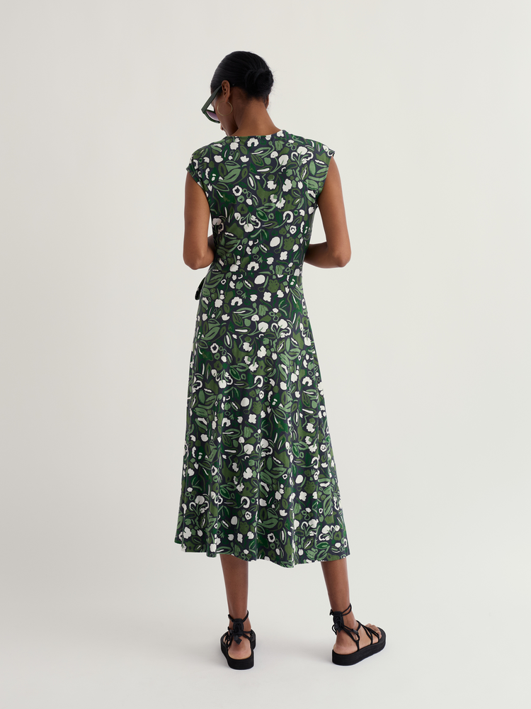 Seasalt Seasalt - fettling dress - garden plants inkwell Seasalt Seasalt - fettling dress - garden plants inkwell