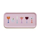Blu Kat Blu kat - dienblad - cocktails pink (32 x 15 cm)
