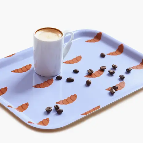 Blu Kat Blu kat - dienblad - croissant lilac (27 x 20 cm) Blu Kat Blu kat - dienblad - croissant lilac (27 x 20 cm)