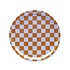 Blu kat - dienblad rond - caramel check (31 cm) Blu kat - dienblad rond - caramel check (31 cm)
