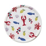 Blu Kat Blu kat - dienblad rond - seaside lunch (38 cm)