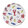 Blu Kat Blu kat - dienblad rond - seaside lunch (38 cm)