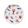 Blu Kat Blu kat - dienblad rond - seaside lunch (31 cm) Blu Kat Blu kat - dienblad rond - seaside lunch (31 cm)