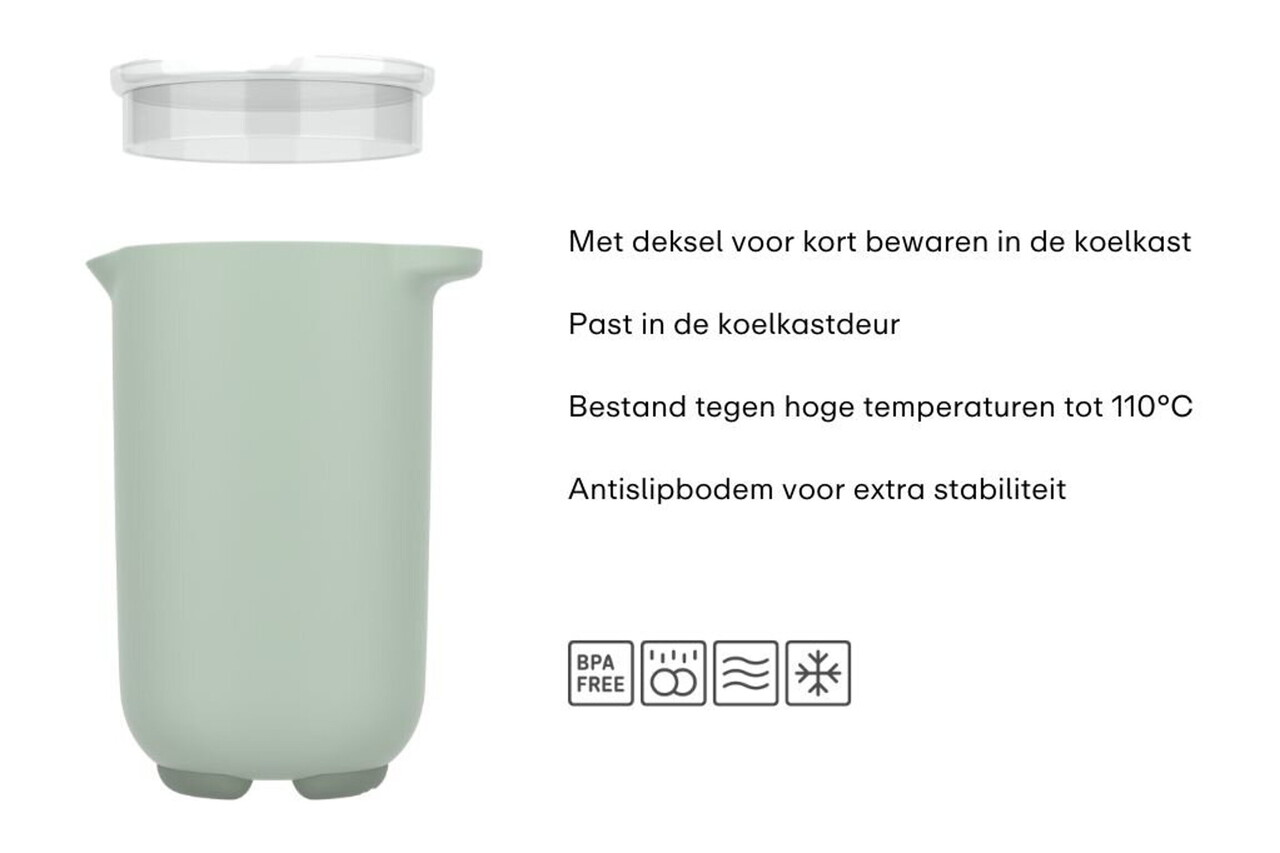 Mepal Mepal - chef it mixbeker met deksel 1000 ml - coral Mepal Mepal - chef it mixbeker met deksel 1000 ml - coral