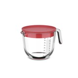 Mepal Mepal - chef it maatbeker glas met deksel 1000 ml - coral