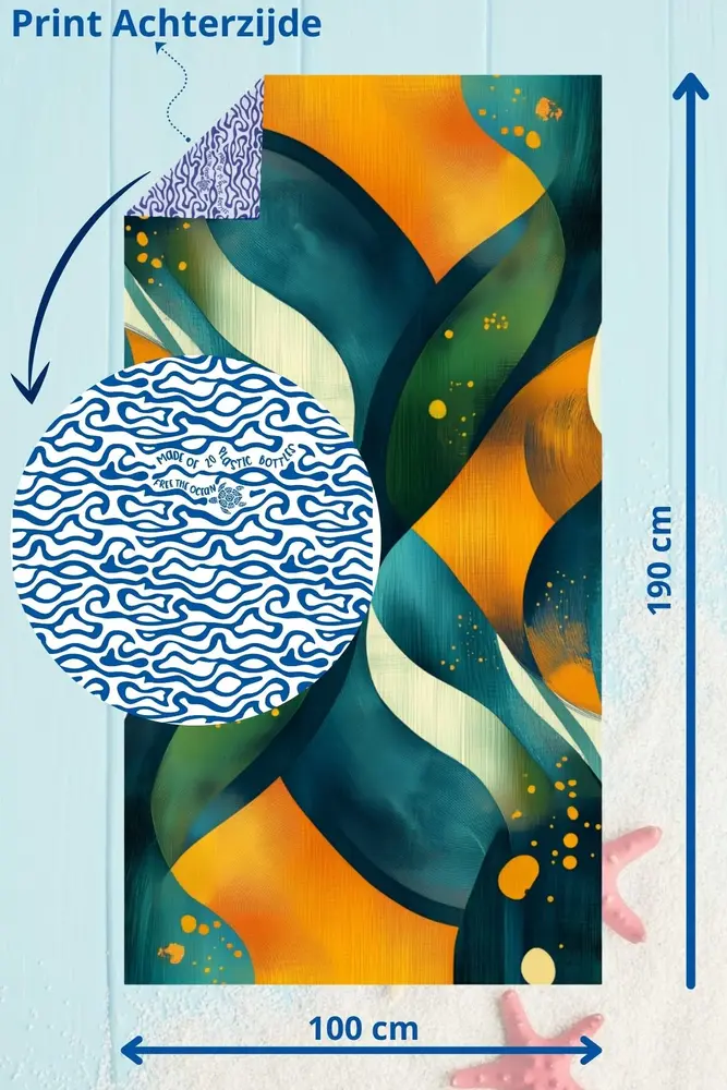 SooBluu SooBluu - reishanddoek XL (190 x 100 cm) - storm SooBluu SooBluu - reishanddoek XL (190 x 100 cm) - storm