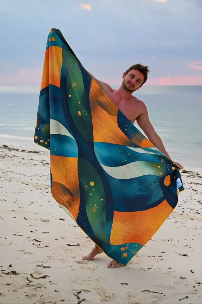 SooBluu SooBluu - reishanddoek XL (190 x 100 cm) - storm SooBluu SooBluu - reishanddoek XL (190 x 100 cm) - storm