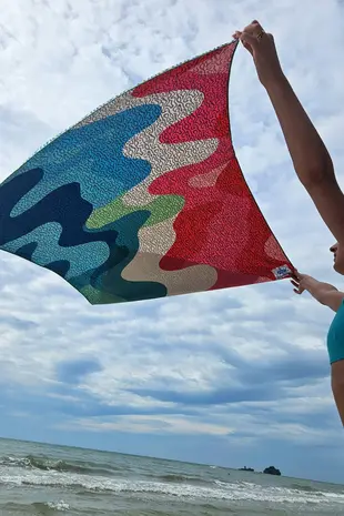 SooBluu SooBluu - reishanddoek (160 x 100 cm) - flow