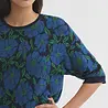 Nice Things Nice Things - sweater floral jacquard - navy