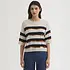 Nice Things - sweater broken stripes - navy