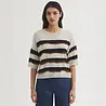 Nice Things Nice Things - sweater broken stripes - navy