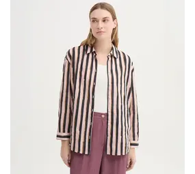 Nice Things Nice Things - basic shirt (93) broken stripes - ecru