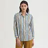 Nice Things Nice Things - basic shirt (93) broken stripes - light pink