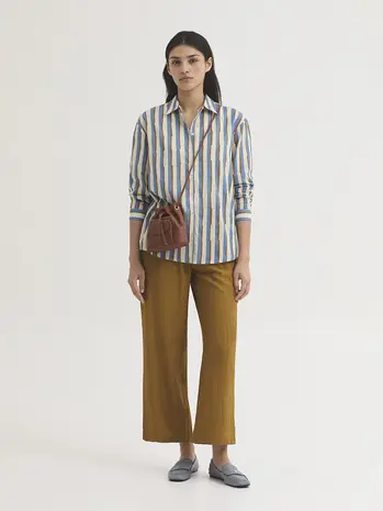 Nice Things Nice Things - basic shirt (93) broken stripes - light pink