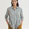 Nice Things Nice Things - basic shirt (93) broken stripes - light pink