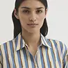 Nice Things Nice Things - basic shirt (93) broken stripes - light pink